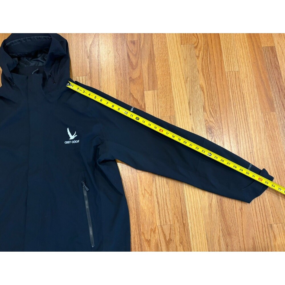 EDDIE BAUER Stadium Jacket Men's 2XL Black Soft Shell Hooded Lined Company Logo - Picture 5 of 16